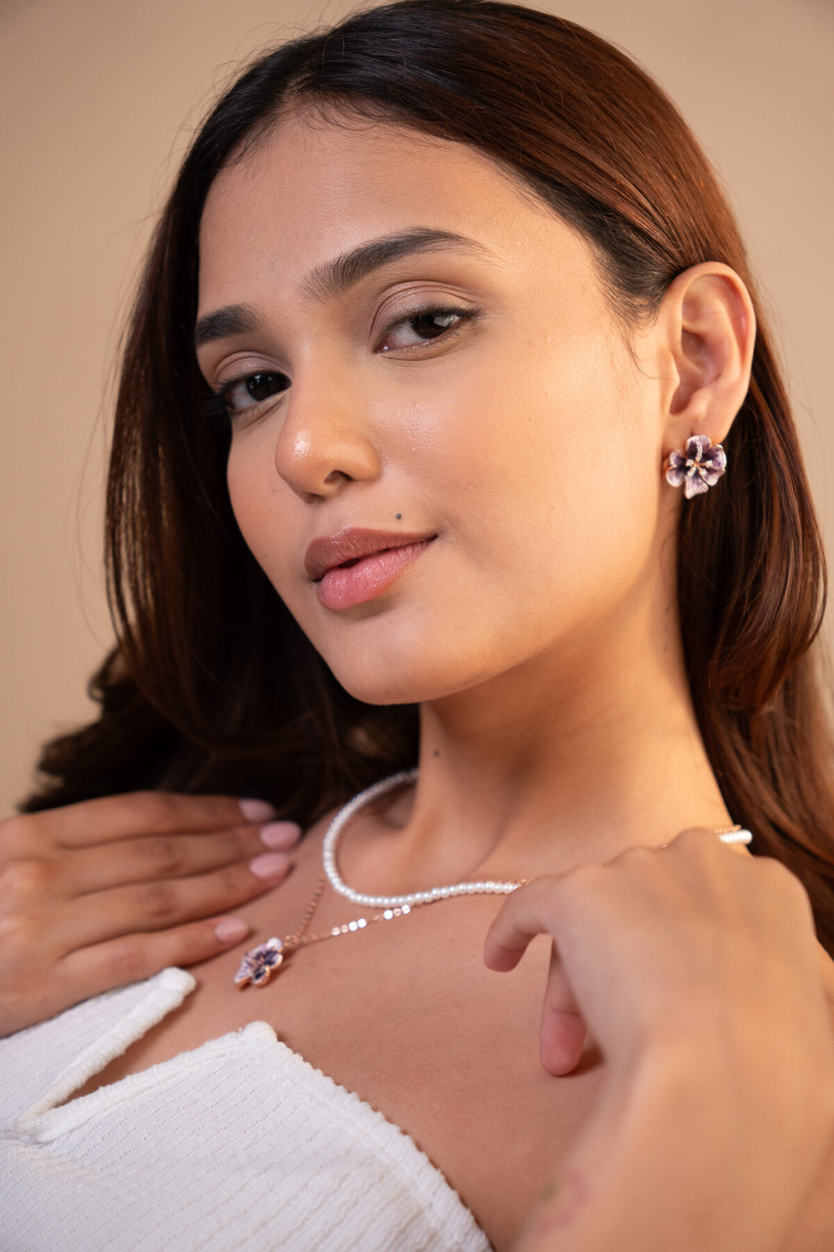 Petal Pearl Elegance – Jewellery Set