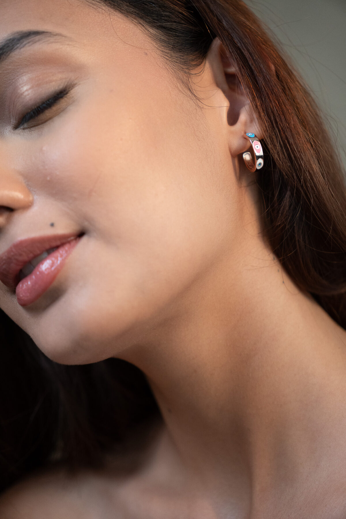 Evil Eye Hoop Earrings