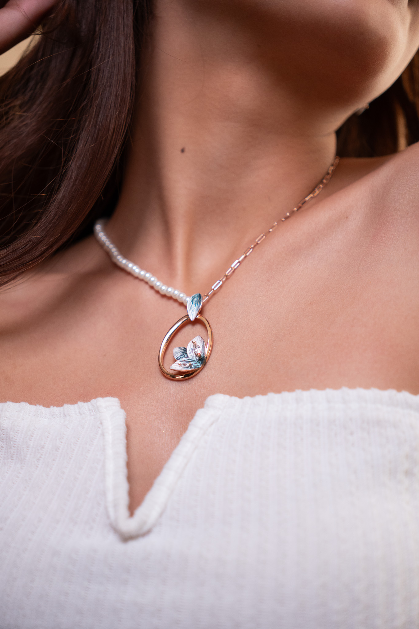 Petal Bloom Pendant & Earring Set (2)