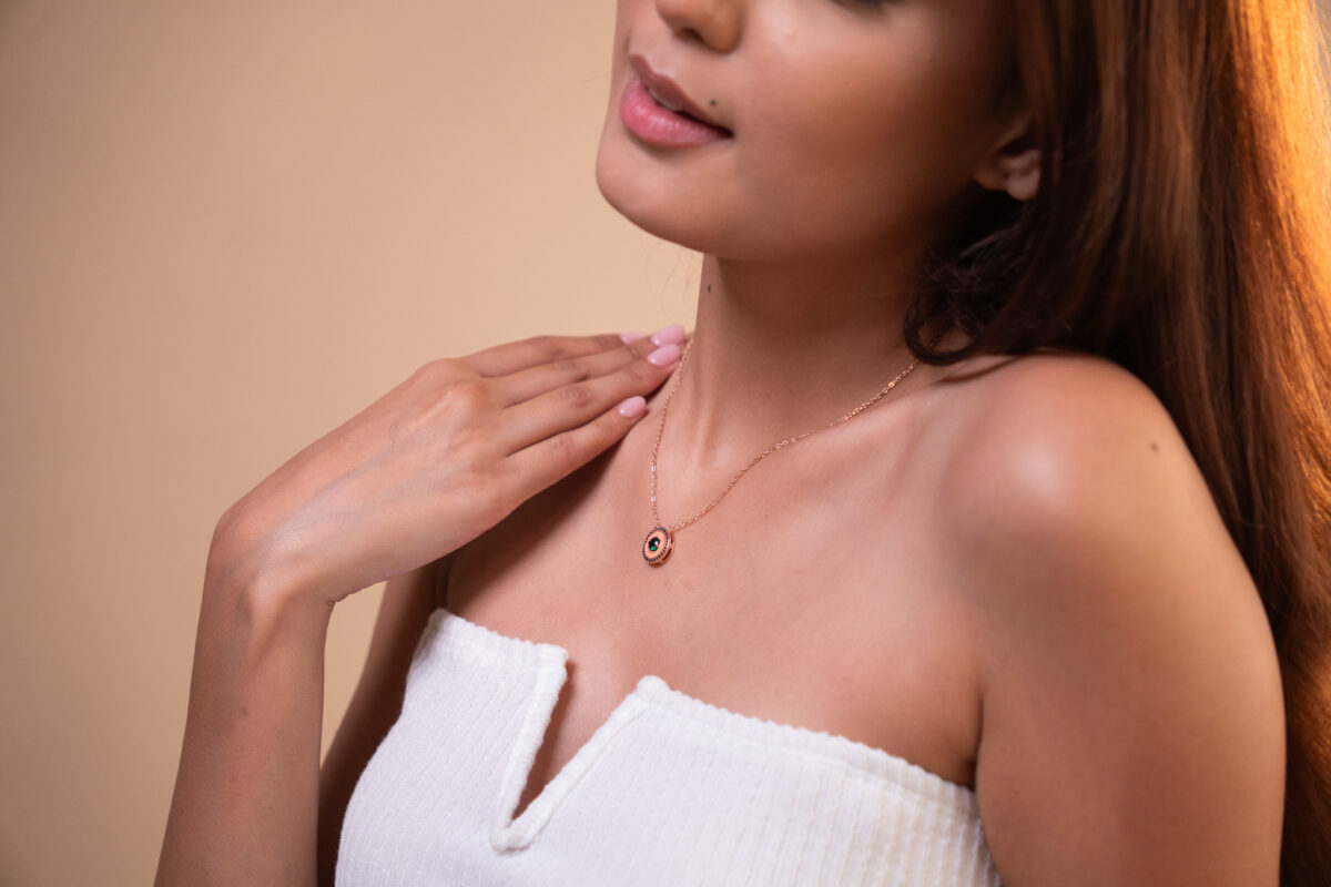 Vintage Enamel Medallion Necklace