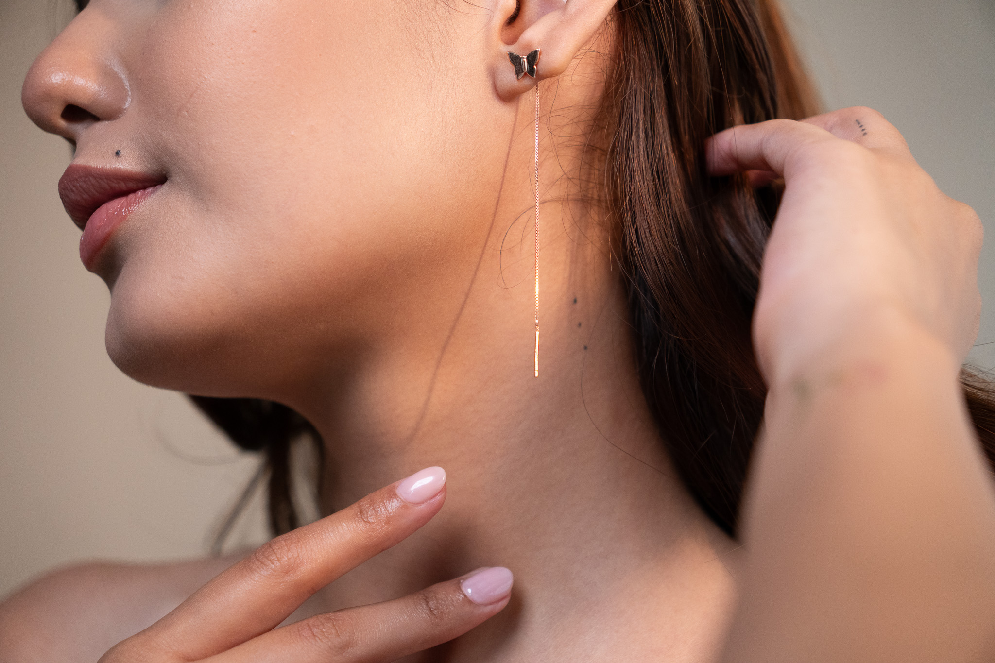 Butterfly Threader Earrings