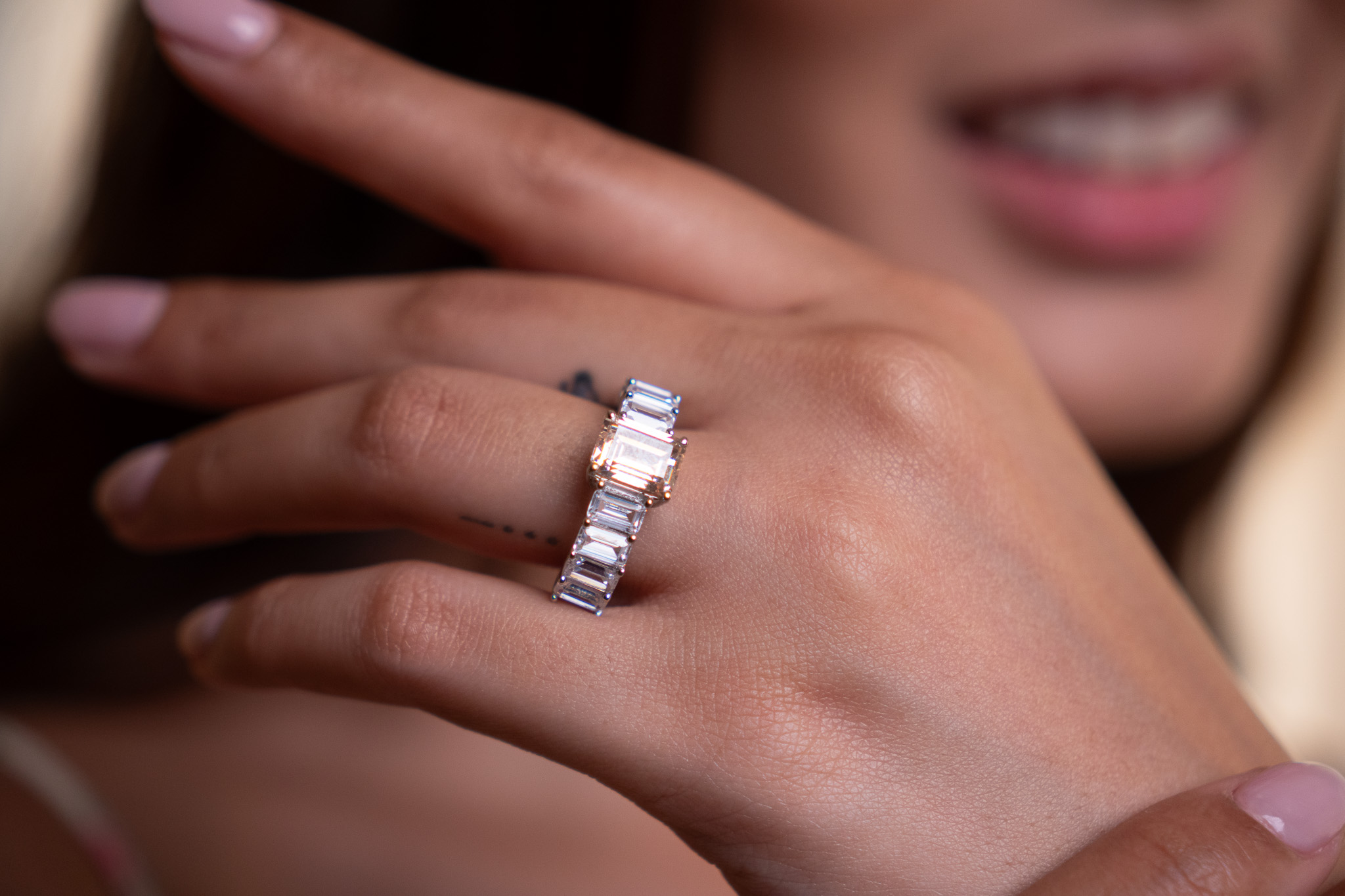 Elegant Baguette Eternity Band (2)