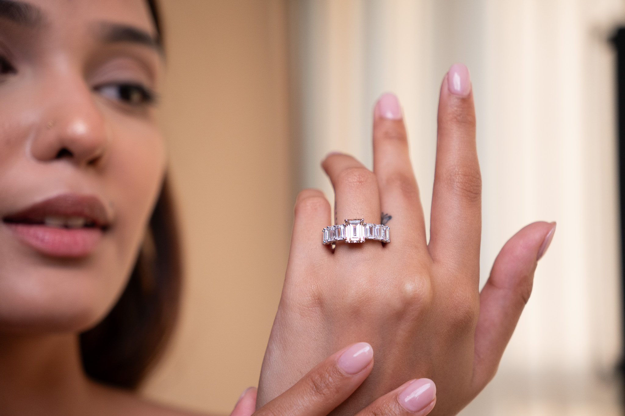 Elegant Baguette Eternity Band